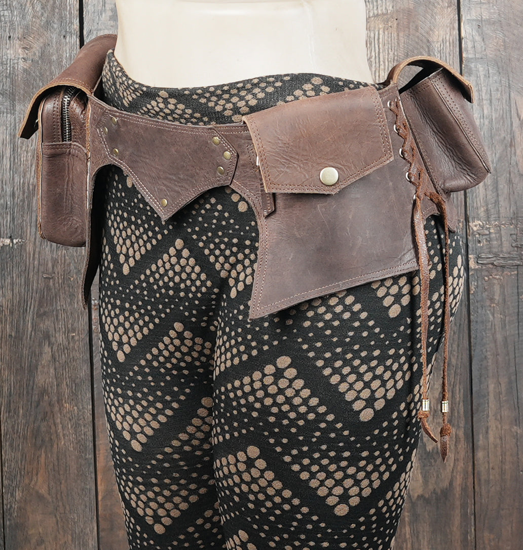 Custom leather waist belt for boho fashion lovers