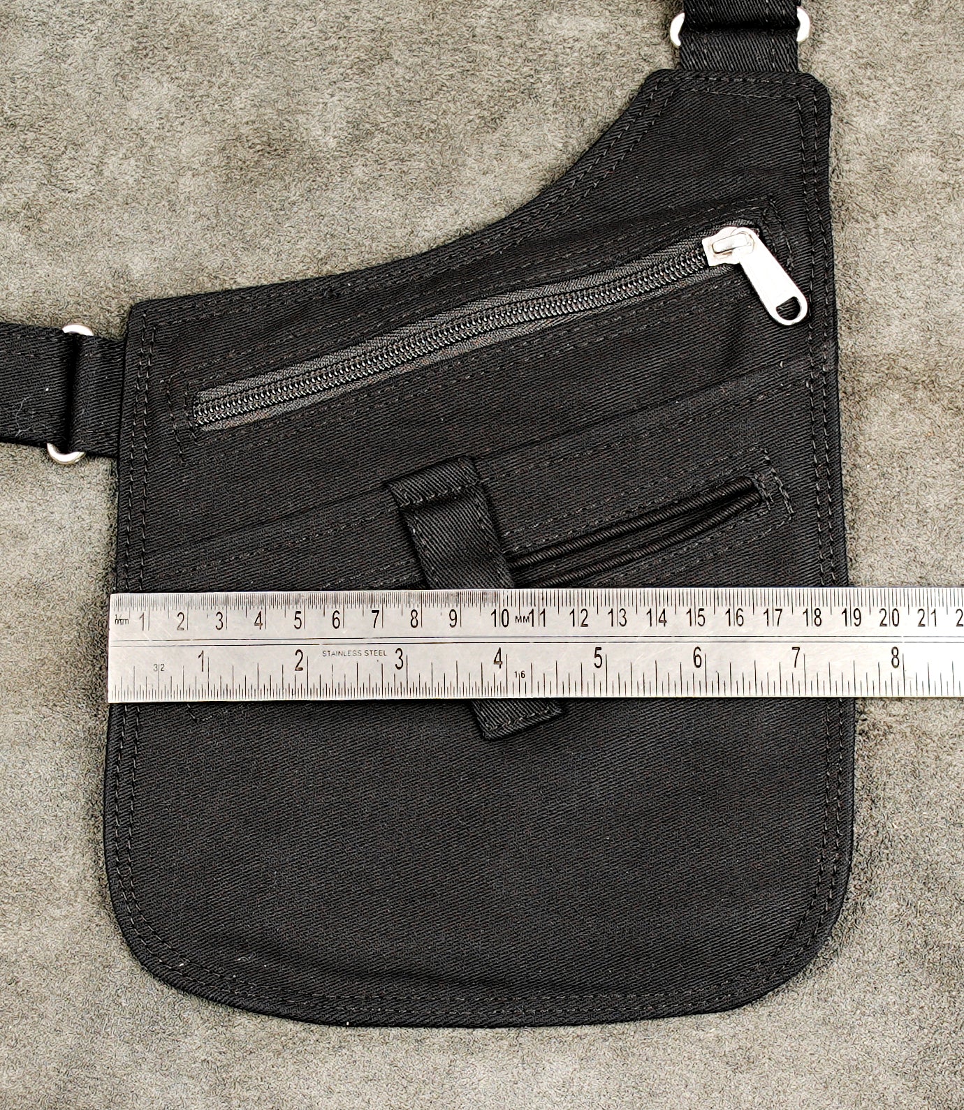 Cyberpunk style adjustable double shoulder strap pack with multi-zippers