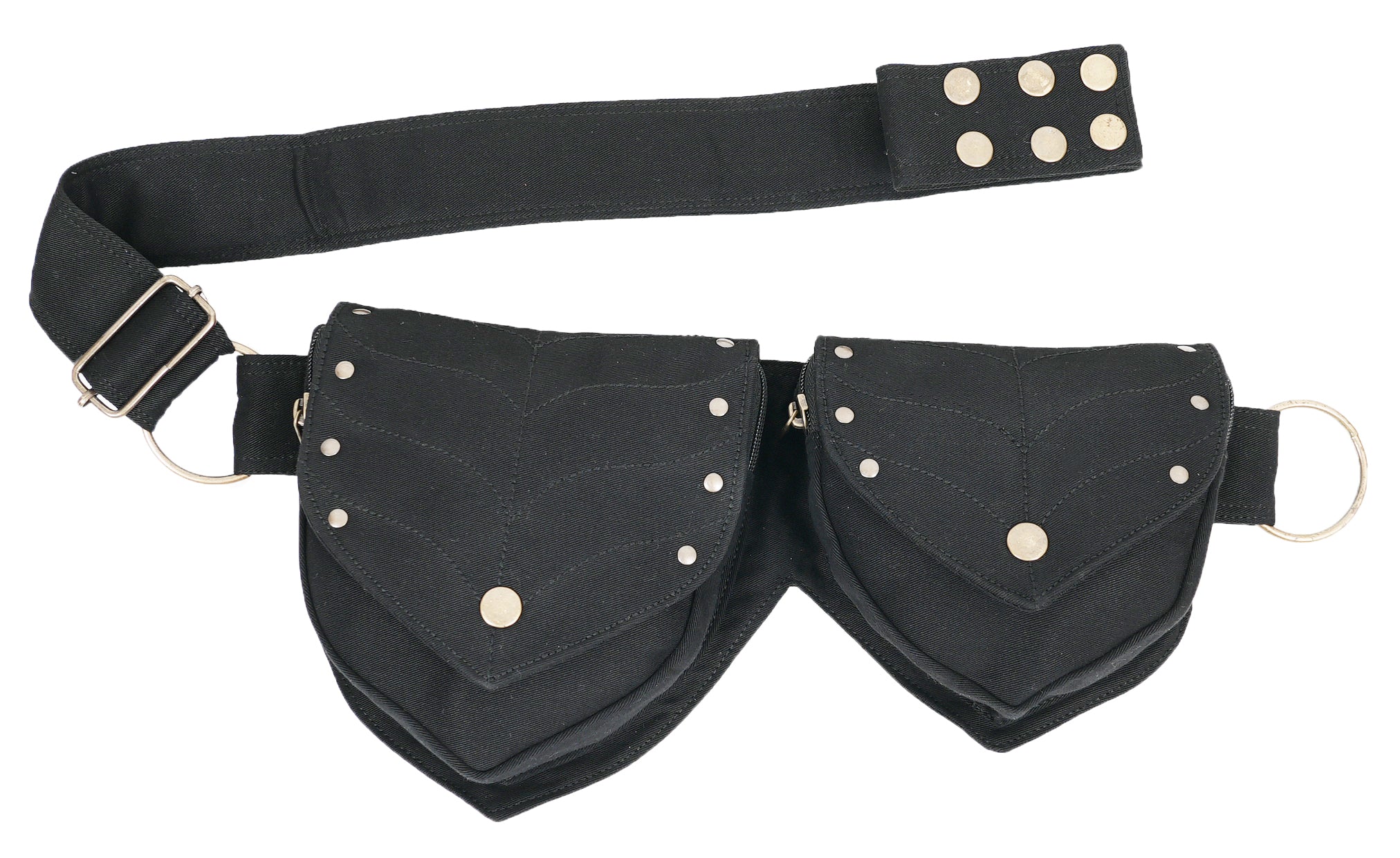 Adjustable cotton hip bag for men and women
