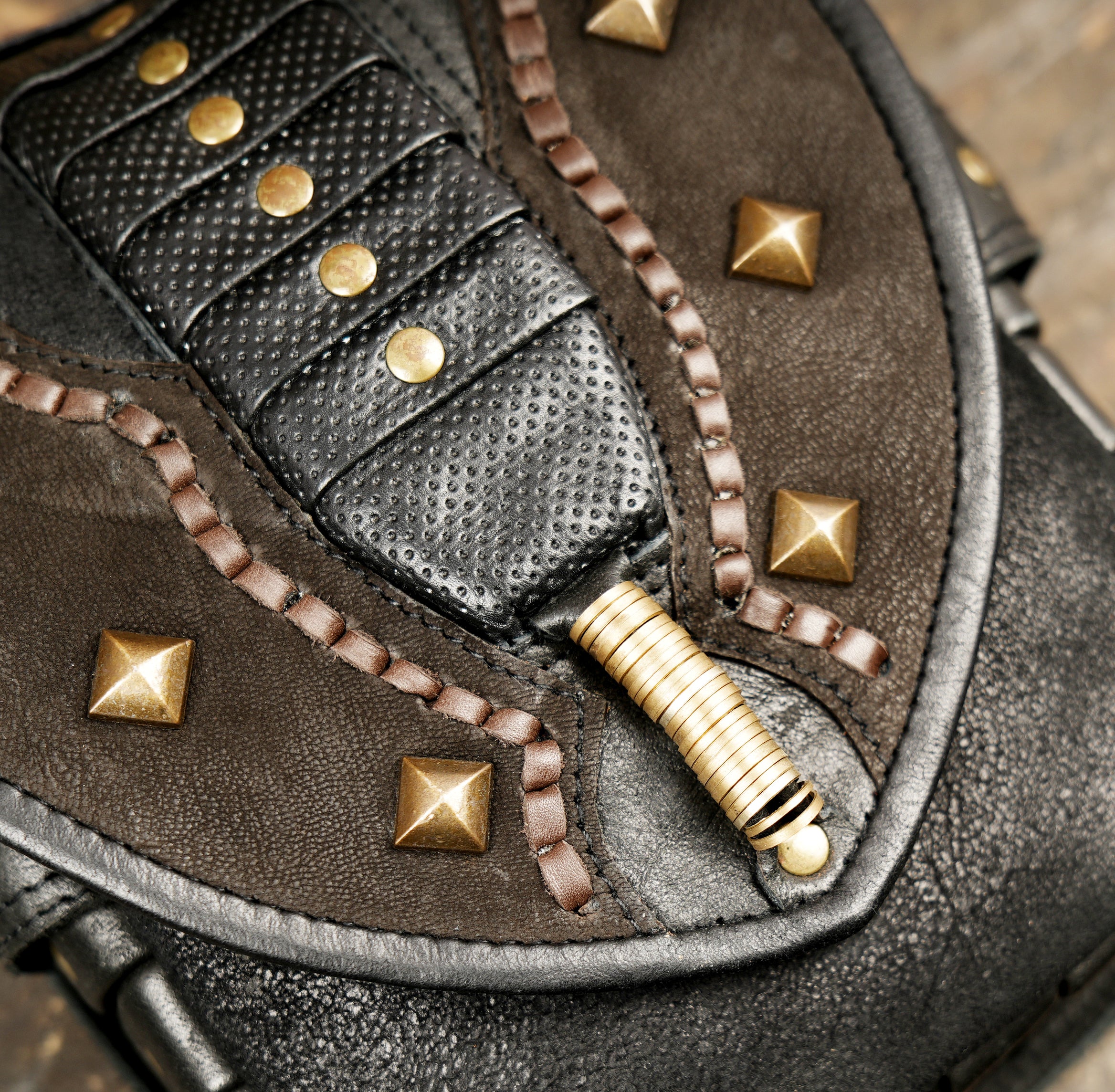 Genuine leather utility holster with adjustable straps