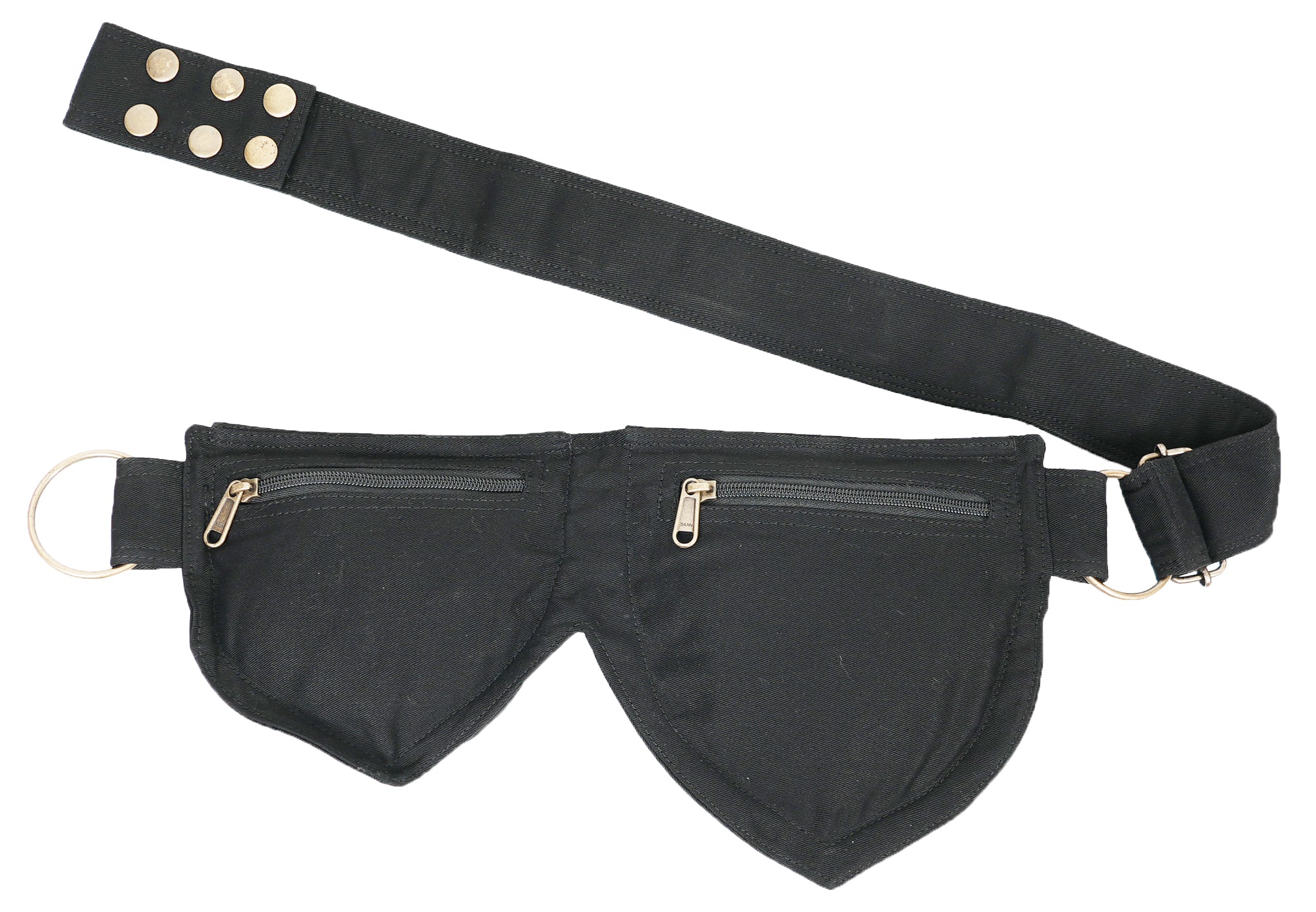Festival wear utility belt with silver stud detailing