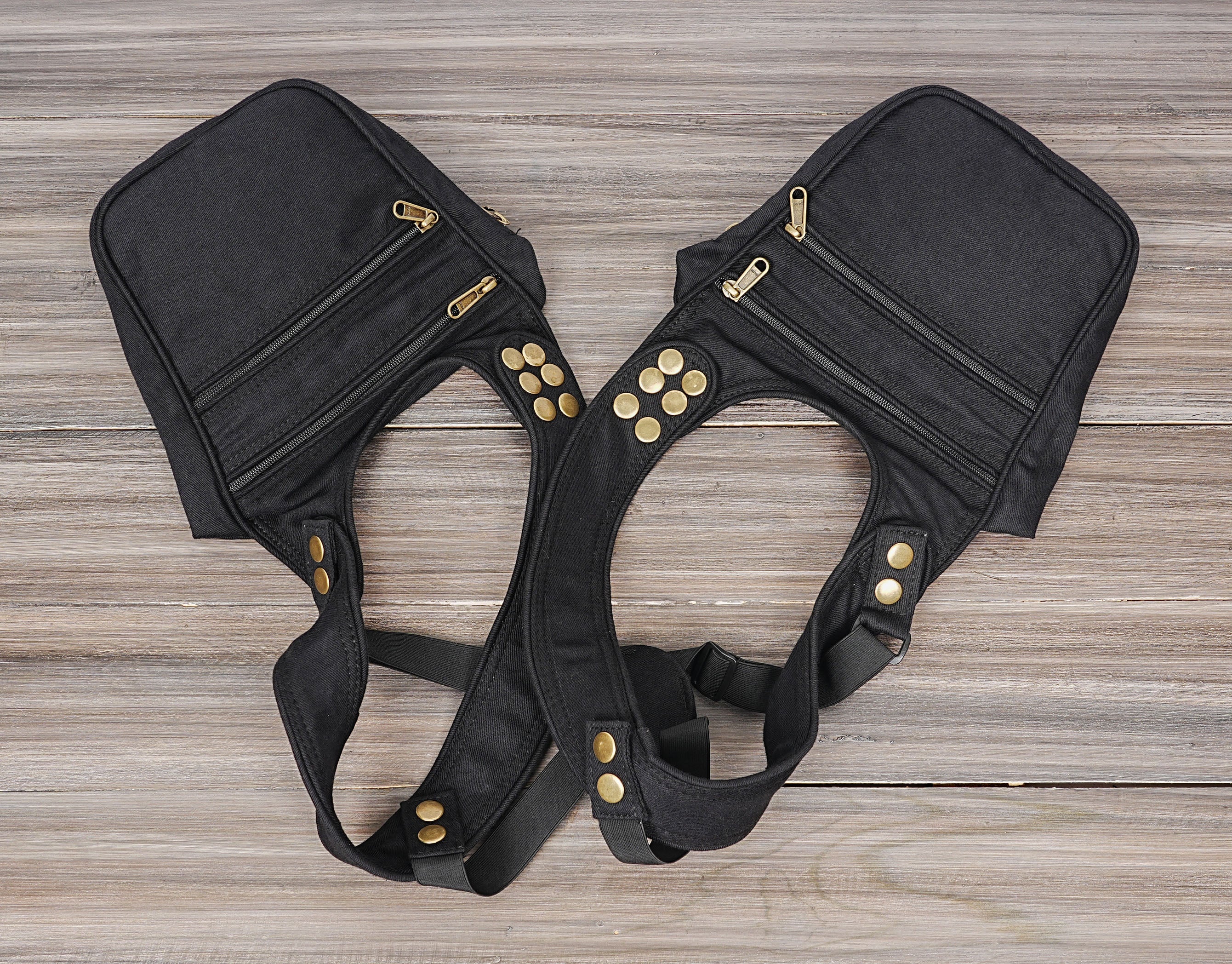 Comfortable cotton double-shoulder harness bag tailored for festival wear