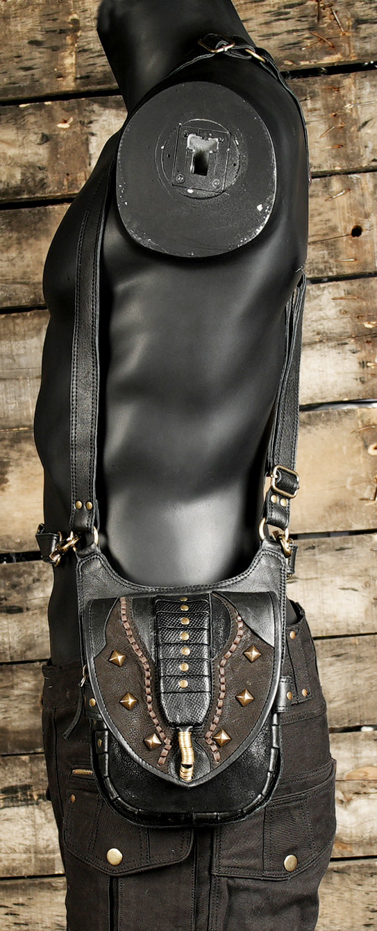 Premium leather gear holster for outdoor use