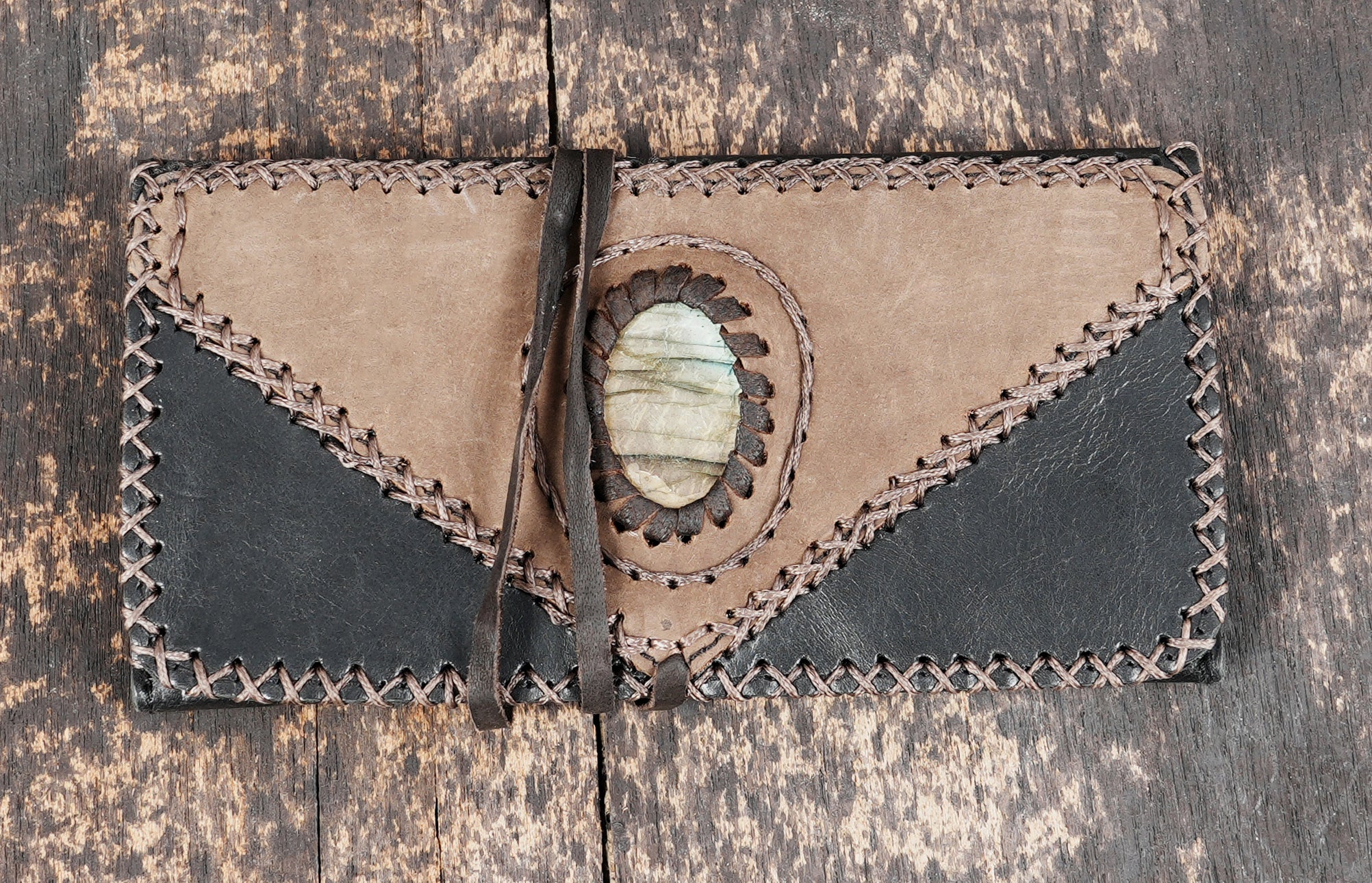 handmade leather tobacco pouch