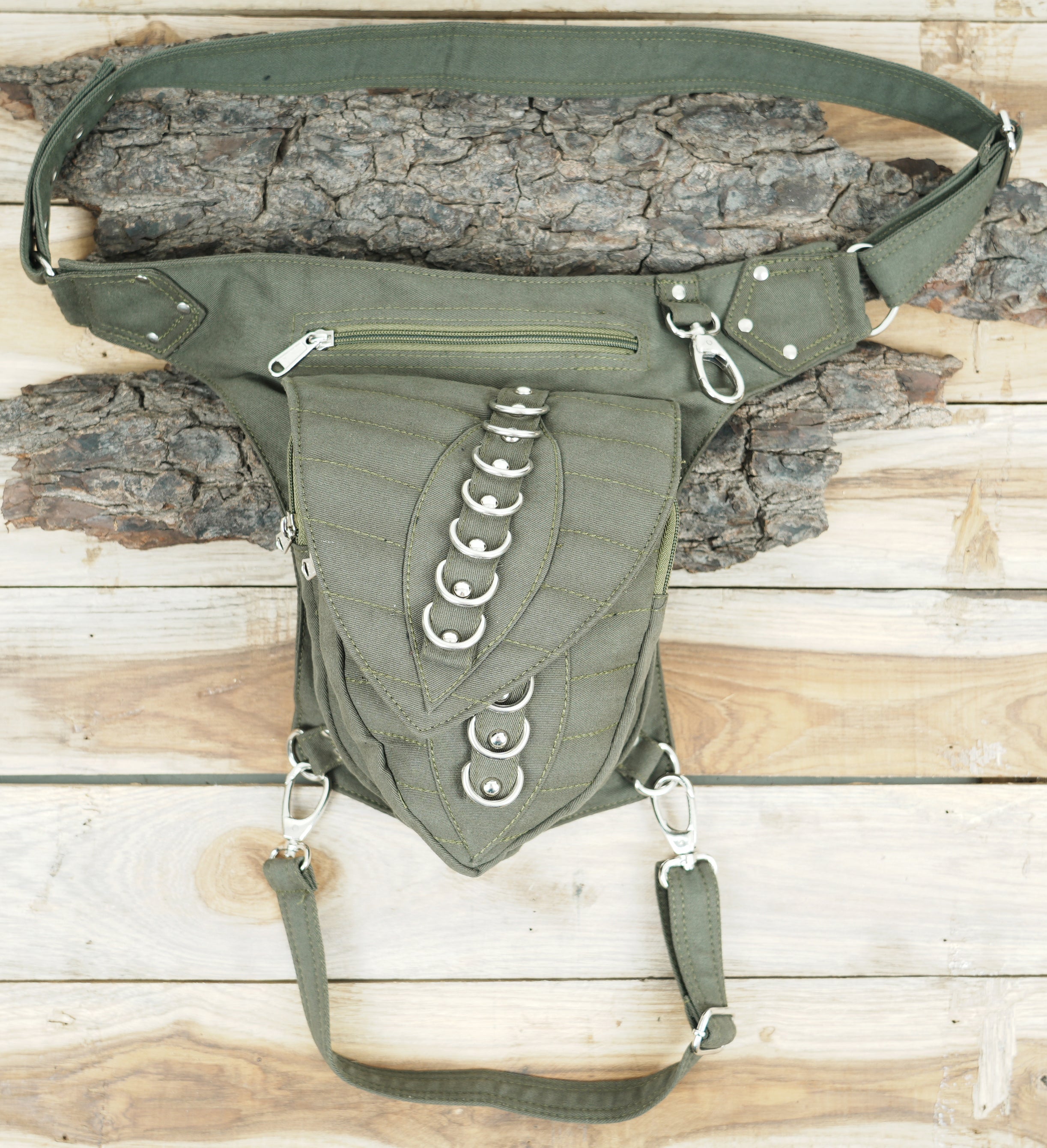 Adjustable cotton waist and thigh bag