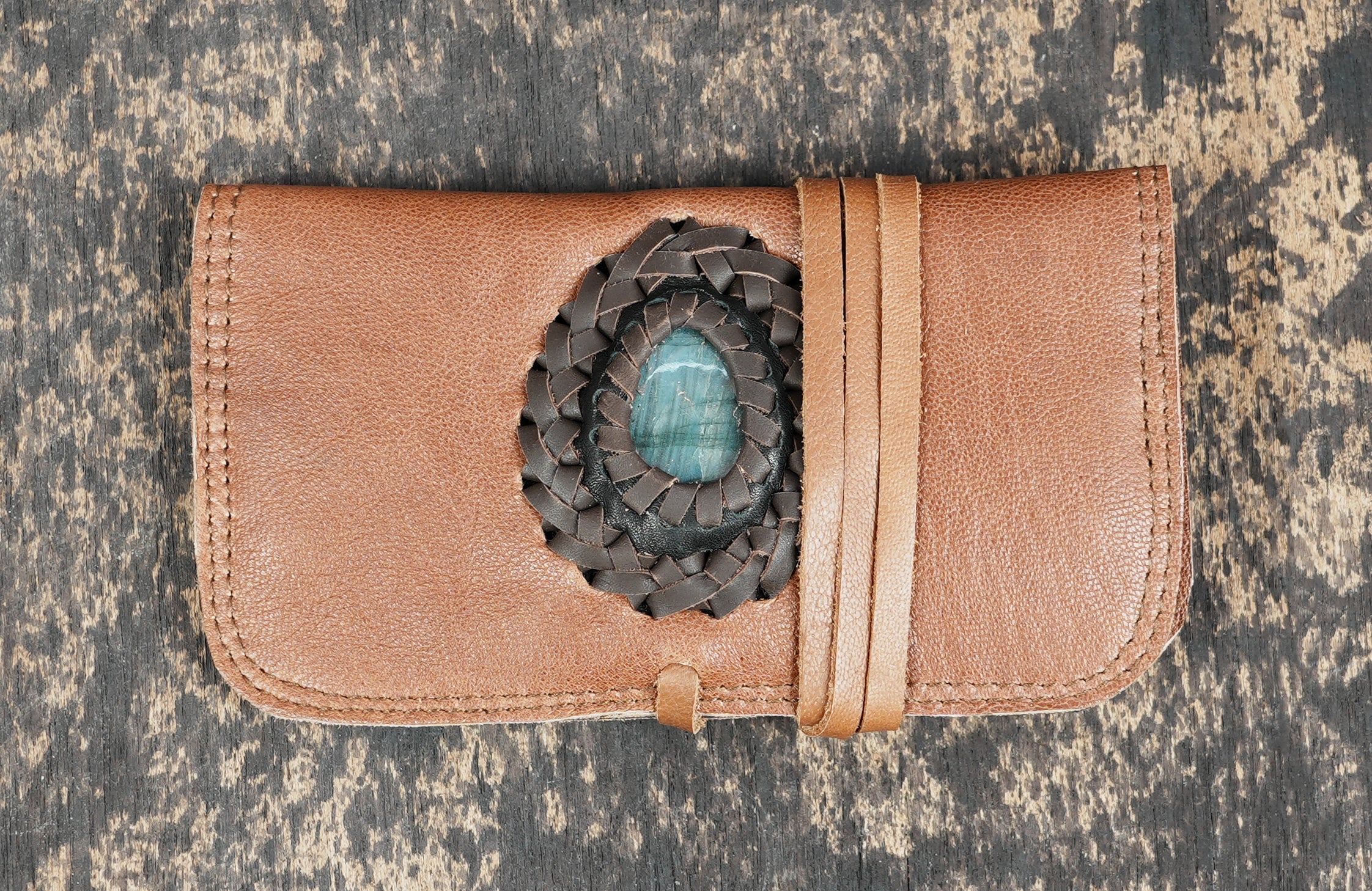handmade leather tobacco pouch