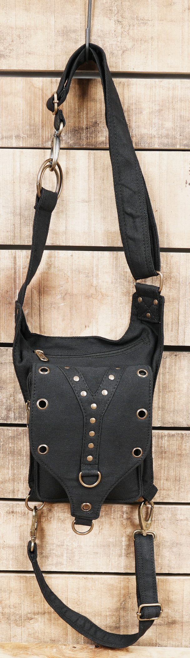 Cotton utility hip bag for travel and everyday essentials