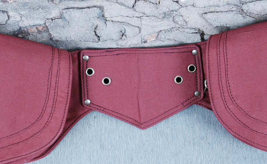 Canvas fanny pack with dual compartments, great for carrying essentials on the go.