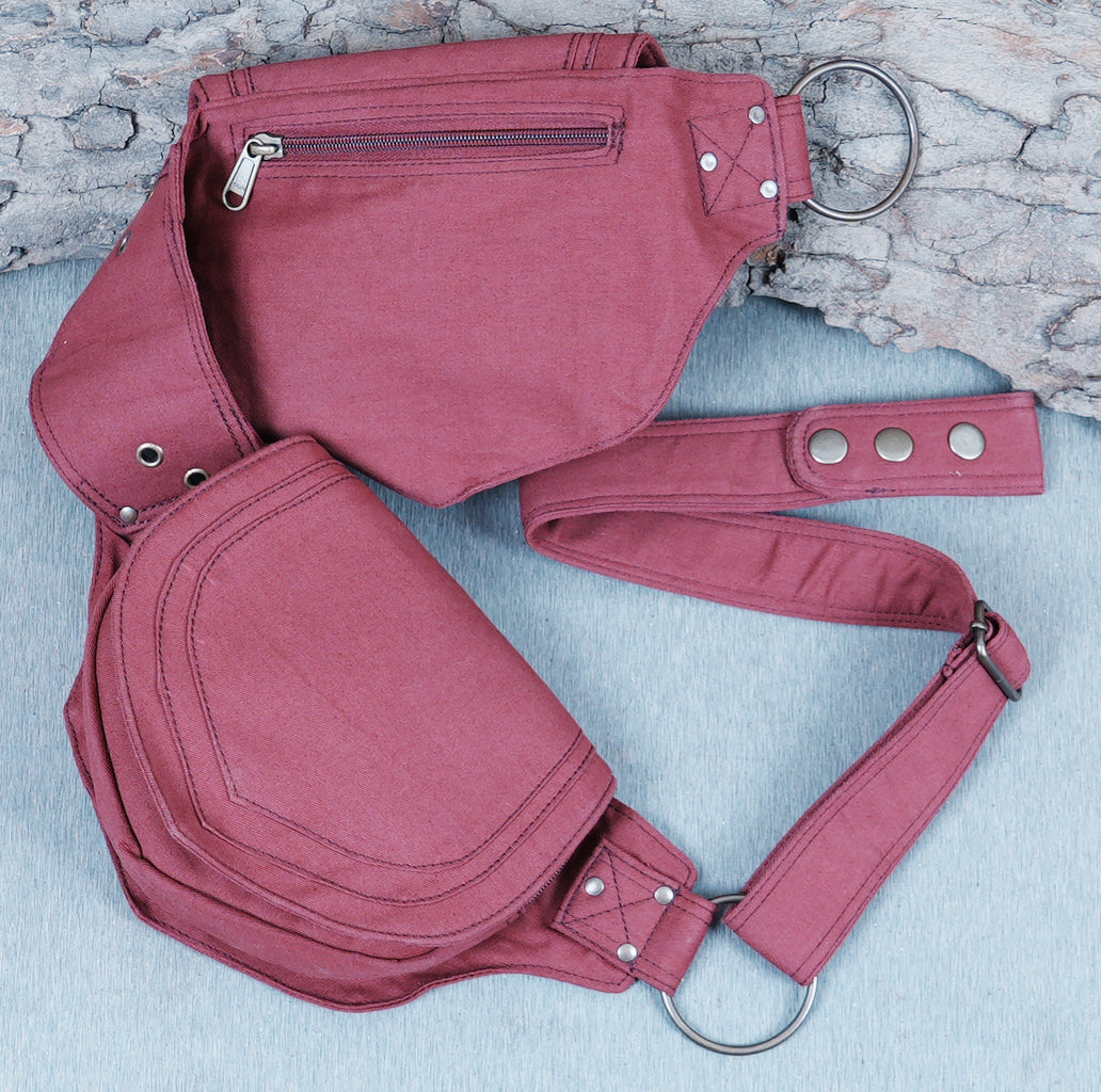 Hands-free utility belt bag made with durable cotton material for all-day carry.