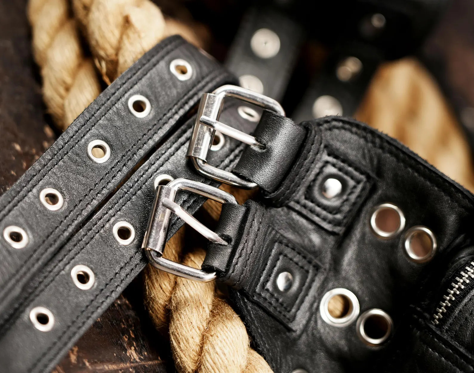 Multi pocket leather belt pouch for outdoor and cosplay fashion