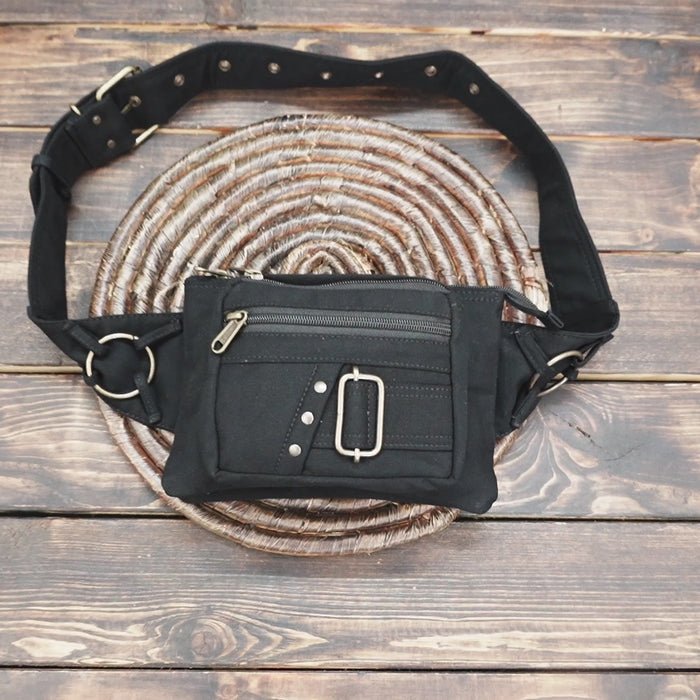 Functional waist belt pouch for travel hiking and outdoor adventures