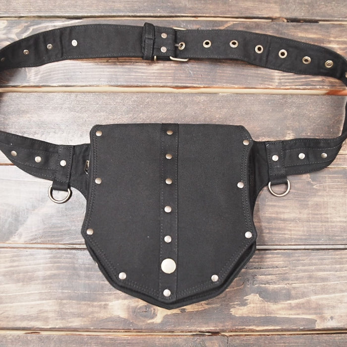 Festival Style Cotton Hip Bag Belt with Stud Details