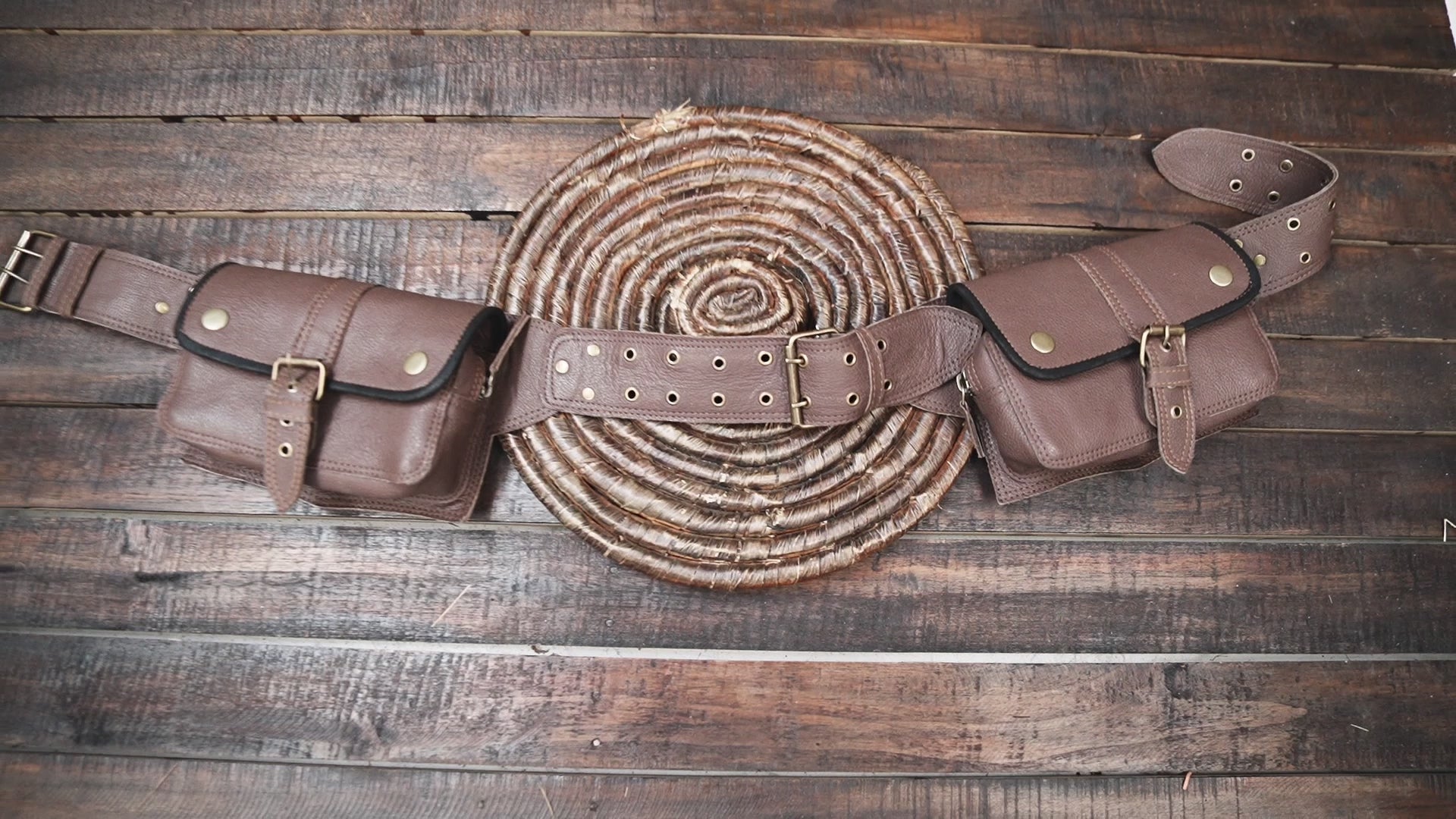 Handmade Brown Leather Waist Belt (LT-AB-WB-6127)