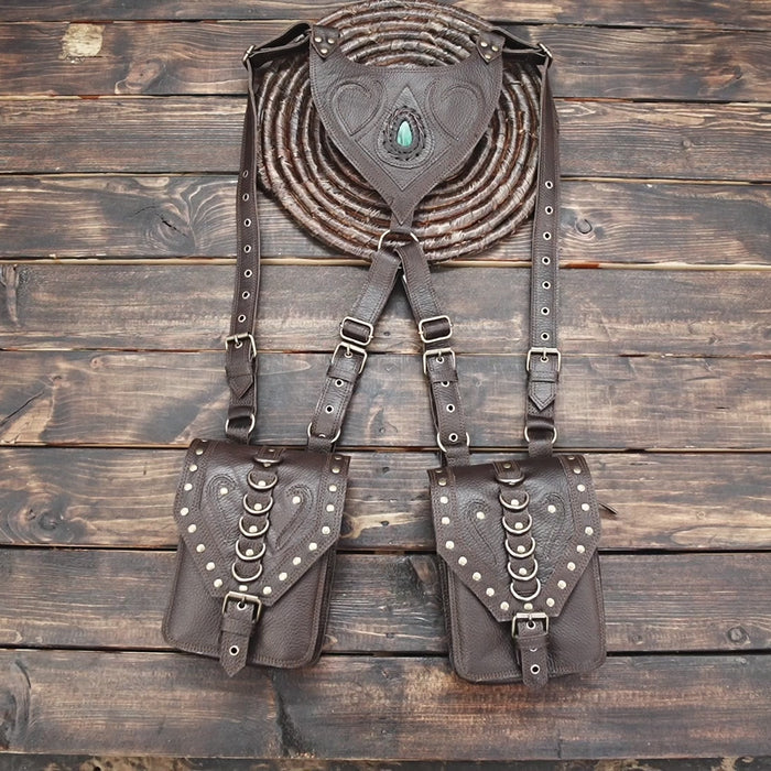 REAL LEATHER Shoulder Holster Bag, Leather Handmade, Leather Shoulder Bag 