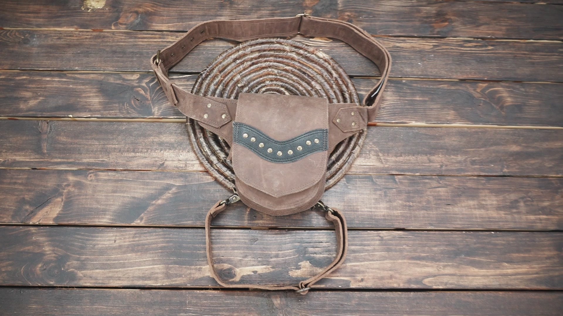 Steampunk Leather Thigh Holster – Utility Belt for Festivals & Cosplay